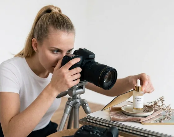 Produktna fotografija za spletne strani v lastnem studiu